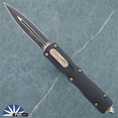 Microtech Dirac 225-1 Black Blade, Black Handle, Bronze HW 02/2019 Proof Run #312