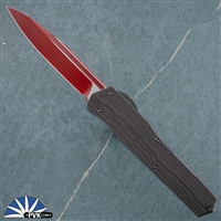 Microtech Cypher 241-1SL Single Edge Red Blade, Black Step Body Handle 11/2017 #056