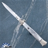 Collection Piece - Latama X Painted Pony Designs 11" Fileworked Bayonet, Polished Aluminum Scales W/ Mother Of Pearl Inlays , 2013, SN236, Limited Edition