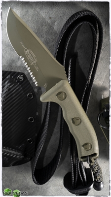 Microtech Currahee Fixed Blade 102-2OD OD Serrated Blade OD Handle