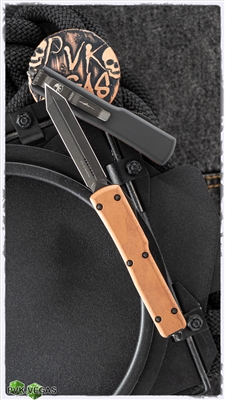 Microtech UTX-70 Spartan 249-1DLCTCPS DLC Tactical Copper Top Signature Series (Distressed Copper)