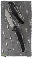 CIVIVI Fracture Tanto Slip Joint Knife, Black G-10, 3.5" BB/SW Steel Blade