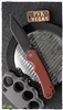 CIVIVI Brazen Tanto Liner Lock Knife, Burgundy G-10 Scales, 3.5" Black D2 Blade