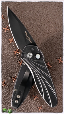 Protech Sprint 2937 Black Blade 3D Design Handle w/ MOP Button