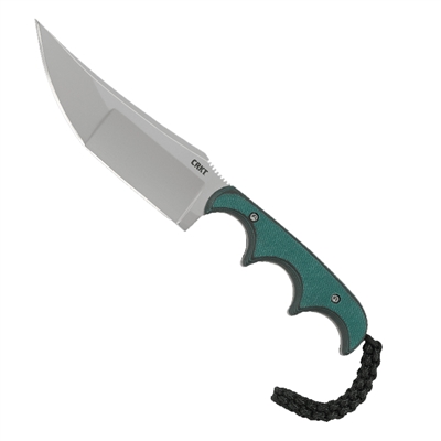 CRKT Folts Minimalist Katana Neck Knife Green G-10