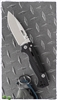Cold Steel Demko AD-15 Lite Scorpion Lock Knife, Black G10, 3.5" S35VN Steel Blade