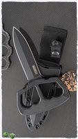 Cold Steel Chaos Push Knife Fixed Blade Knife (5" Black)
