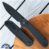 CIVIVI Elementum Button Lock, 3.47" 14C28N Black Stonewash Blade, Black G-10 Scales