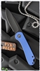 CIVIVI Elementum Liner Lock, Blue G-10 Scales, 2.9" Black D2 Blade