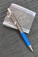 Darrel Ralph Designs (DDR) Flame Anodized Titanium and Blue Carbon Fiber Go Pen