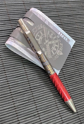 Darrel Ralph Designs (DDR) Flame Anodized Titanium and Red Carbon Fiber Go Pen