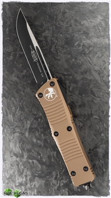 Microtech Troodon S/E 139-1TA Black Blade Tan Handle