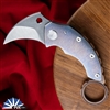 ExtremAddiction Sergey Rogovets K1M Karambit Two Tone CTS-XHP Blade, Flame Anodized & Textured Titanium, Copper Ring