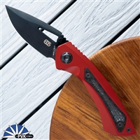 EOS Micro Dorado-S, Black CTS-XHP Blade With Red Coated Titanium Handle