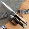 Frank B Italian Stiletto 11" Bayonet Blade Bi Tone Horn (Honey Horn Front, Dark Horn Back)(28cm)