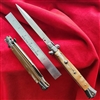 Frank B 11" Italian Stiletto Bayonet Blade Honey Horn (28cm)
