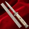 Frank B Italian Stiletto 9" Bayonet Blade, Mother Of Pearl (23CM)