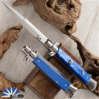 Frank B Italian Stiletto 9" Bayonet Blue Pearlex (23CM)