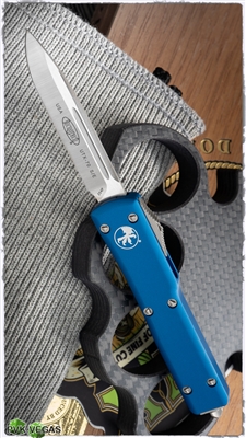 Microtech UTX-70 S/E 148-4BL Satin Blade Blue Body