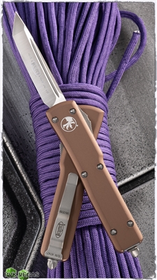 Microtech UTX-70 T/E 149-4TA Satin Blade Tan Body