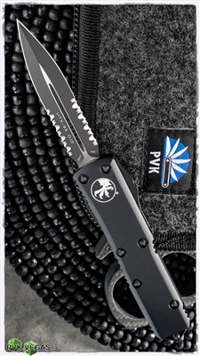 Microtech UTX-85 D/E 232-2T Black Tactical Serrated