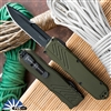 Guardian Tactical RECON-035 G2 Single Edge, Black Blade, OD Green Handle, 98111-G2OD