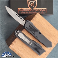 Guardian Tactical GTX-025 12-3511 Single Edge Stonewash Blade, Black Handle