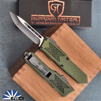 Guardian Tactical GTX-025 12-8211 Single Edge Two Tone Blade, OD Green Handle