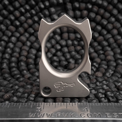 Griffworx/Carver Knife Co. Titanium Scalper V2 Raw Titanium