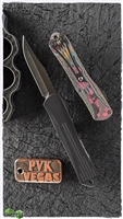 Heretic Knives Manticore-S Bowie DLC Blade Black Handle Camo-Carbon Awesome 80's Cover Black HW