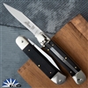 Hubertus Springer Clip Point Auto, Ebony Wood Scales (7.0" Model)