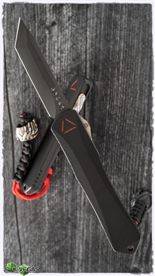 Heretic Knives Manticore-X Predator, DLC Tanto, CF/Aluminum Scales, Silver/Copper Predator Bead