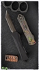 Heretic Knives Manticore-E Tanto DLC Blade Black Handle Camo-Carbon Awesome 80's Cover Black HW