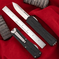 Heretic Knives Colossus Stonewash Single Edge Black Chassis Standard Clip & Hardware H039-2A