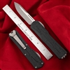 Heretic Knives Colossus Battleworn Single Edge Black Chassis Battleworn Clip & Hardware H039-5A