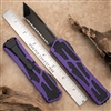 Heretic Knives Colossus Magnacut DLC Tanto Full Serrated , Purple Handle