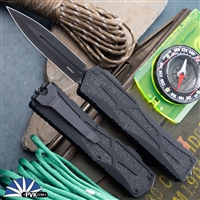 Heretic Knives Colossus Magnacut DLC Double Edge, Black Handle, Tactical