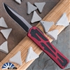 Heretic Knives Colossus Magnacut DLC Recurve, Red Handle