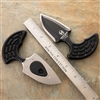 Heretic Knives Sleight Modular Push Dagger SW 20CV Blade Black Handle Silver HW