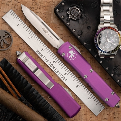 Microtech Ultratech S/E 121-4VI Satin Blade Violet Handle