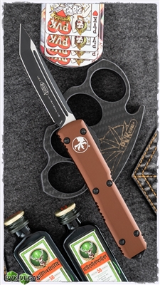 Microtech Ultratech D/A OTF T/E 123-1TA Black Blade Tan Handle