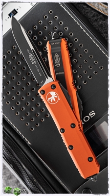 Microtech UTX-85 S/E 231-1OR Black Blade Orange Handle