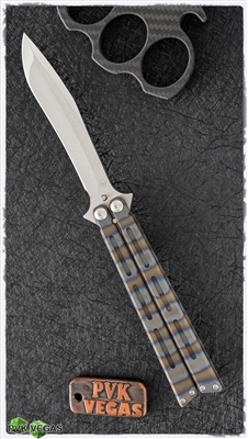 Jim Burke Balisong Latchless Torched Handles