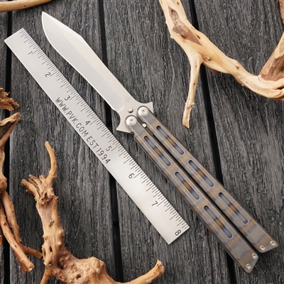 Jim Burke Balisong Latchless Torched Handles