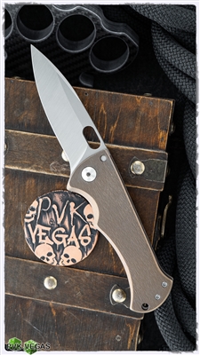 John Gray Tracker Dan Bloodshark, Bronze Anodized & Textured Titanium, Nitro-V Blade