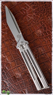 John Gray Balisong Advanced Tanto Carbon Fiber Inlays