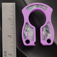 John Gray 1/2" Keyper Aluminum Inlayed Pink With Abalone Inlays