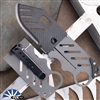 John Kubasek Creditor II D2 Carbon Fiber Laminate Clip Point, Titanium Card Folding Knife