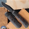 Jack Wolf Knives Benny's Clip DLC Blade, Dark Matter Red