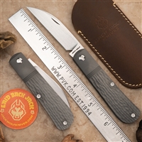 Jack Wolf Knives Laid Back Jack Slip-Joint Titanium Jigged Hand Rubbed Satin